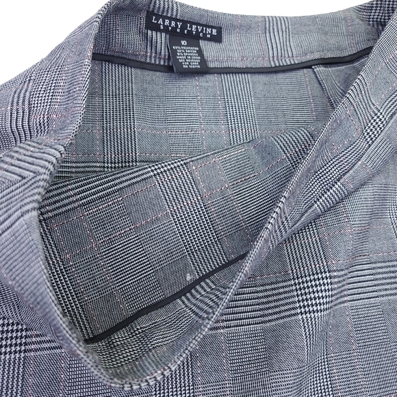 Larry Levine Stretch Grey Skirt Sz 10 - Picture 6 of 9